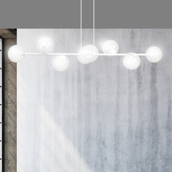 Lampa wisząca ROSSI 8 WH TRANSPARENT