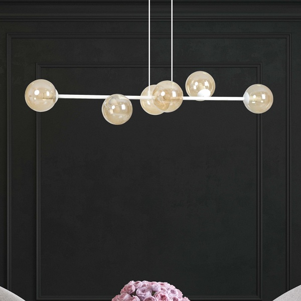 Lampa wisząca ROSSI 6 WH MIODOWY