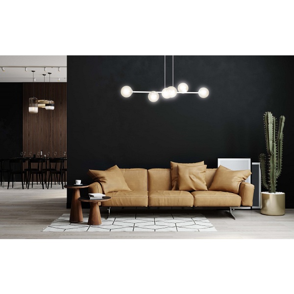 Lampa wisząca ROSSI 6 WH MIODOWY