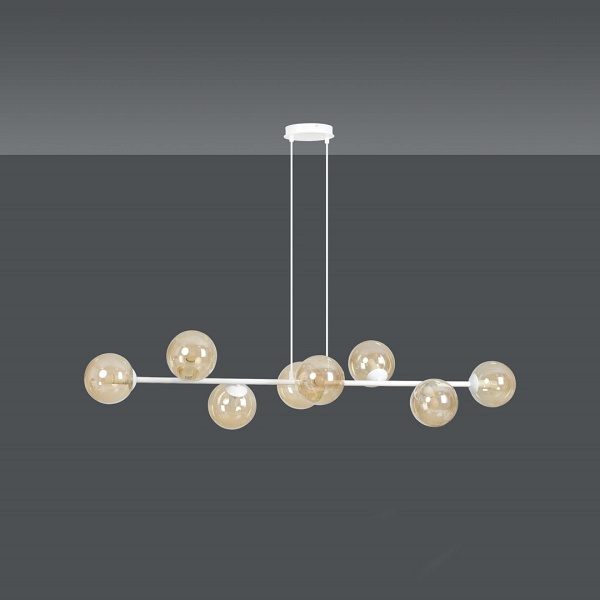 Lampa wisząca ROSSI 8 WH MIODOWY - Emibig
