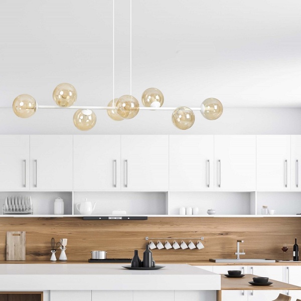 Lampa wisząca ROSSI 8 WH MIODOWY