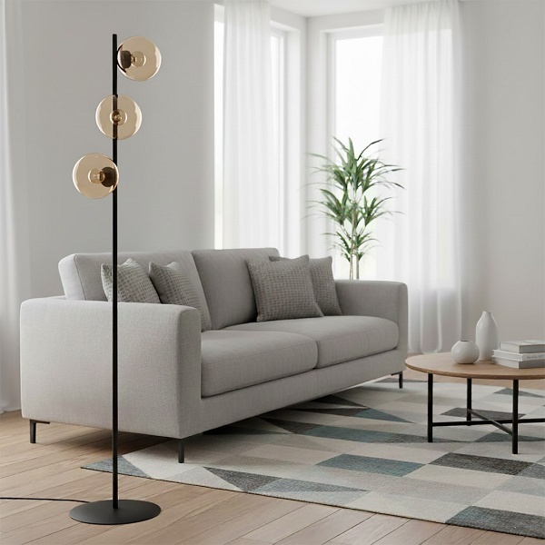 Lampa podłogowa ROSSI LP3 MIODOWY - Emibig