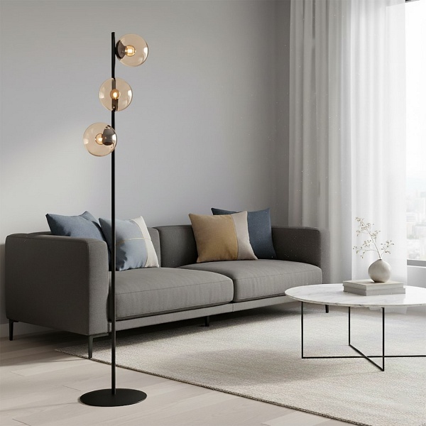 Lampa podłogowa ROSSI LP3 MIODOWY - Emibig