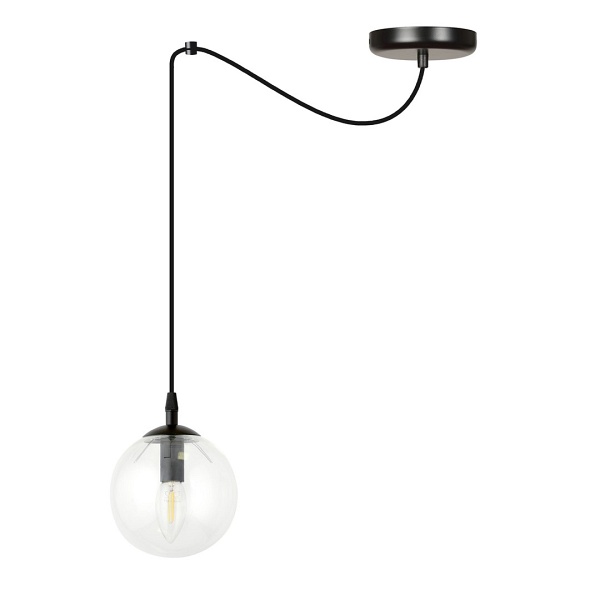 Lampa wisząca GIGI 1 BL TRANSPARENT - Emibig