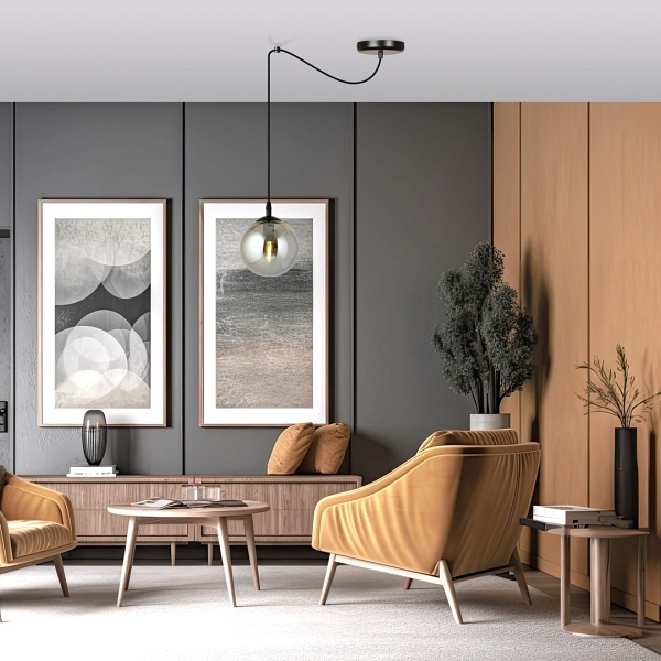 Lampa wisząca GIGI 1 BL GRAFIT