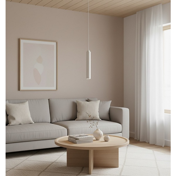Lampa wisząca LUNA 1 WHITE - Emibig