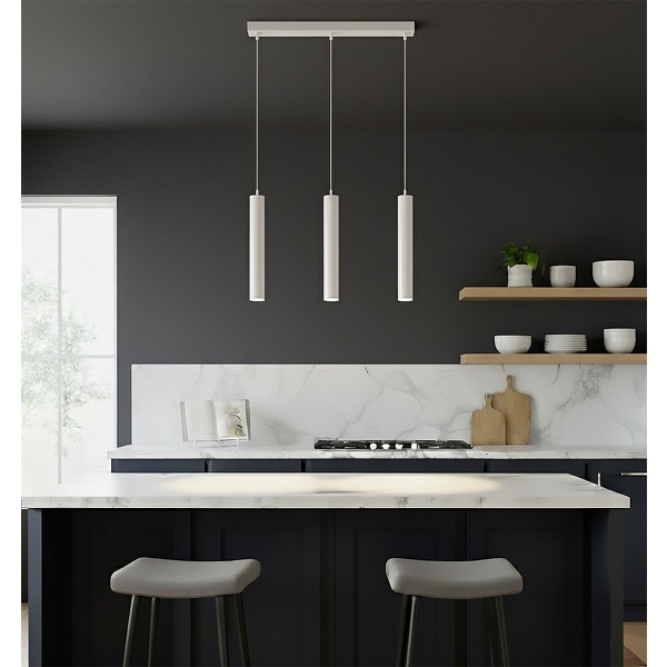 Lampa wisząca LUNA 3 WHITE - Emibig