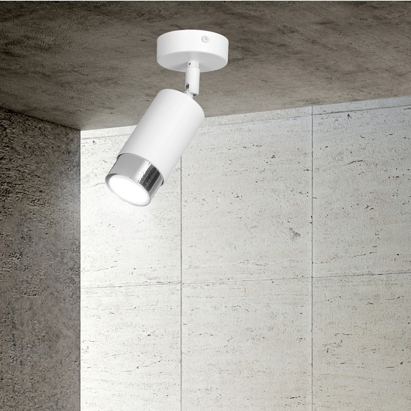 Lampa sufitowa HIRO 1 WH/CHROME