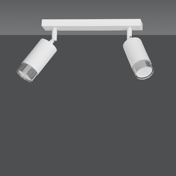 Lampa sufitowa HIRO 2 WH/CHROME - Emibig