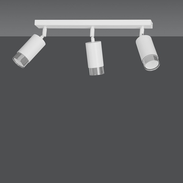 Lampa sufitowa HIRO 3 WH/CHROME - Emibig