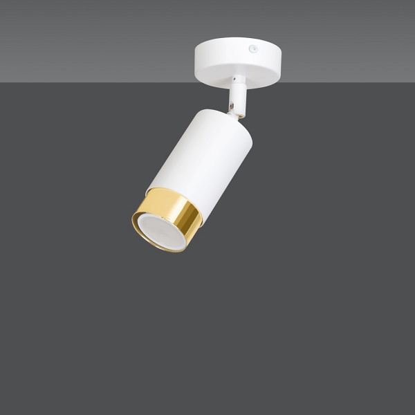 Lampa sufitowa HIRO 1 WH/GOLD - Emibig