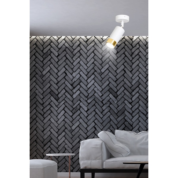 Lampa sufitowa HIRO 1 WH/GOLD