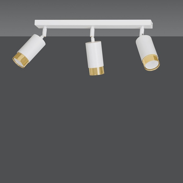 Lampa sufitowa HIRO 3 WH/GOLD - Emibig