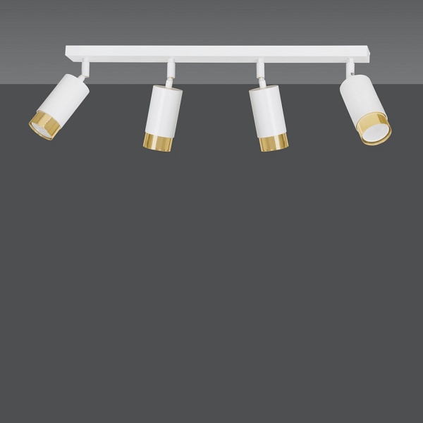 Lampa sufitowa HIRO 4 WH/GOLD - Emibig