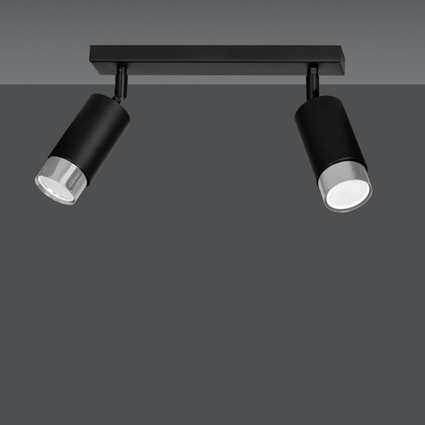 Lampa sufitowa HIRO 2 BL/CHROME - Emibig
