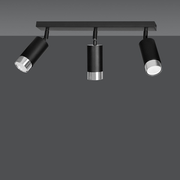 Lampa sufitowa HIRO 3 BL/CHROME - Emibig