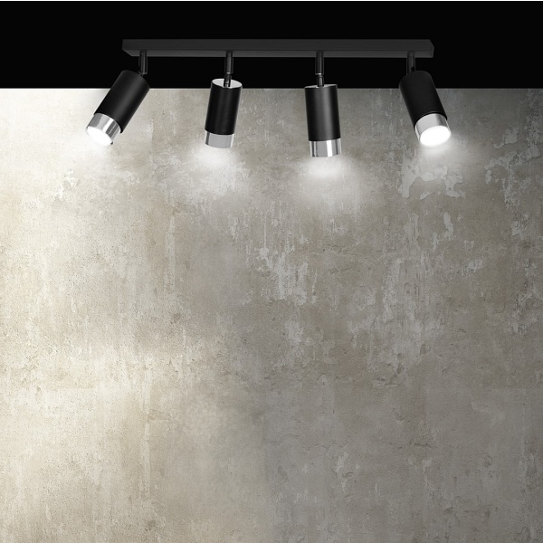 Lampa sufitowa HIRO 4 BL/CHROME