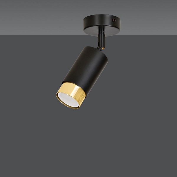 Lampa sufitowa HIRO 1 BL/GOLD - Emibig