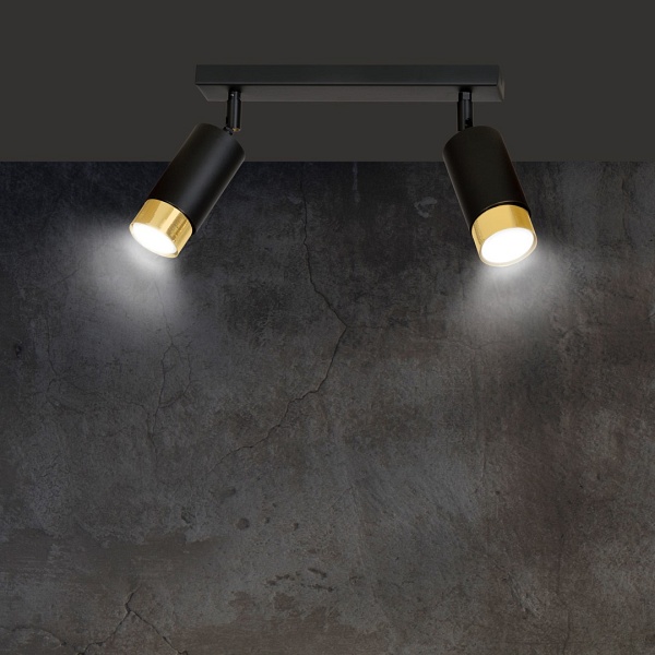 Lampa sufitowa HIRO 2 BL/GOLD