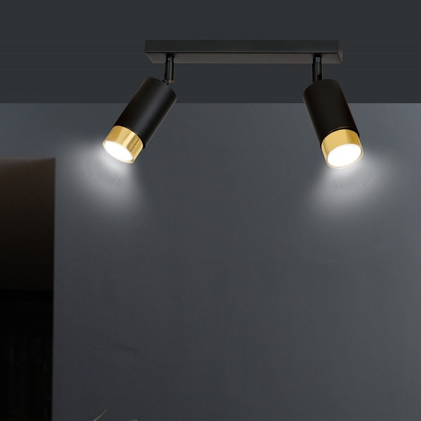 Lampa sufitowa HIRO 2 BL/GOLD