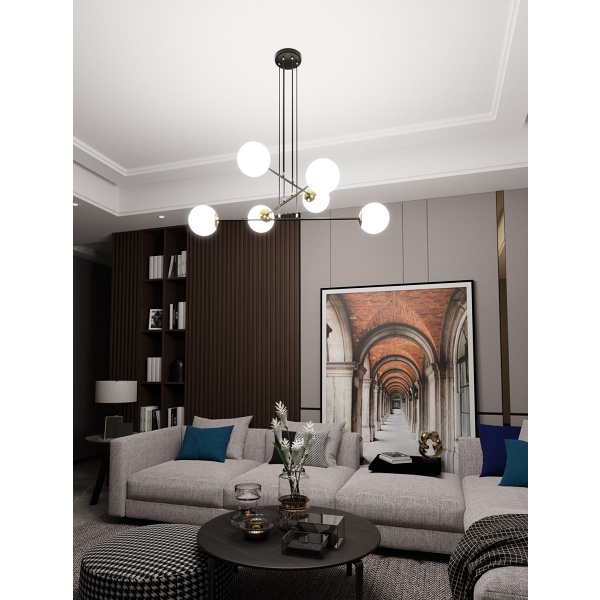 Lampa wisząca OGNIS 6 BLACK