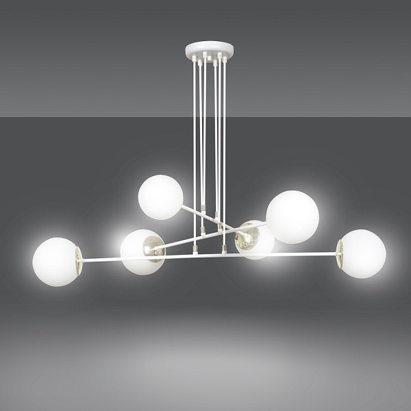 Lampa wisząca OGNIS 6 WHITE - Emibig