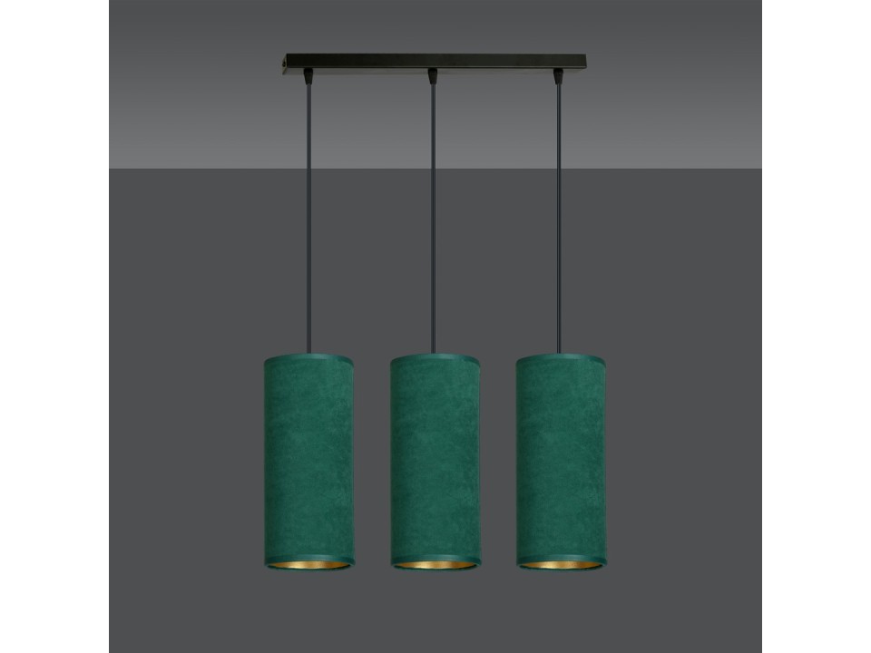 Lampa wisząca BENTE 3 BL GREEN