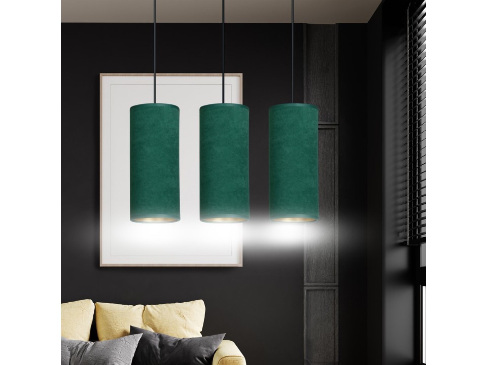 Lampa wisząca BENTE 3 BL GREEN