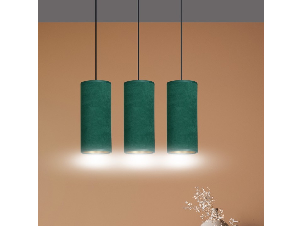 Lampa wisząca BENTE 3 BL GREEN