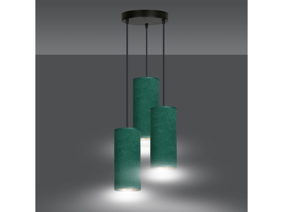 Lampa wisząca BENTE 3 BL PREMIUM GREEN