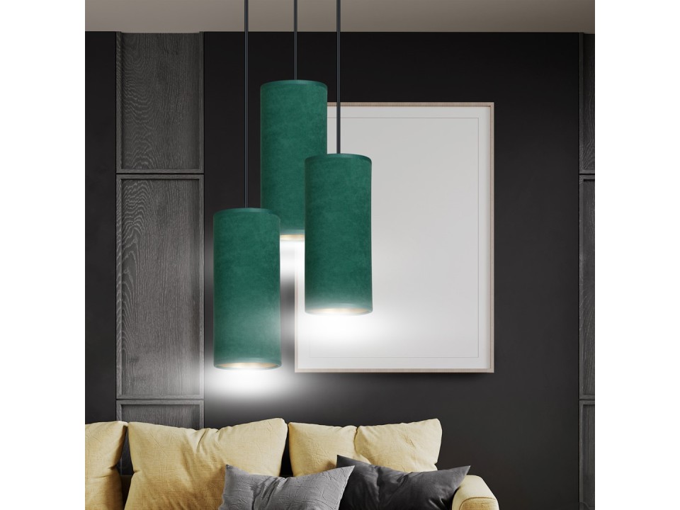 Lampa wisząca BENTE 3 BL PREMIUM GREEN