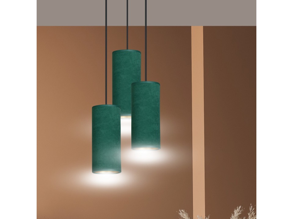 Lampa wisząca BENTE 3 BL PREMIUM GREEN