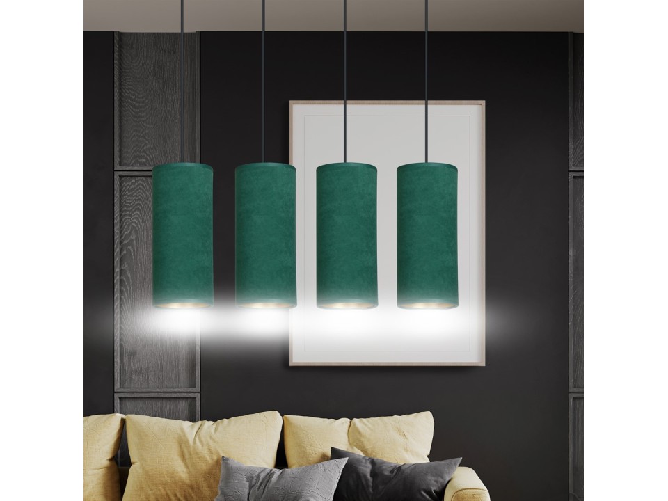 Lampa wisząca BENTE 4 BL GREEN