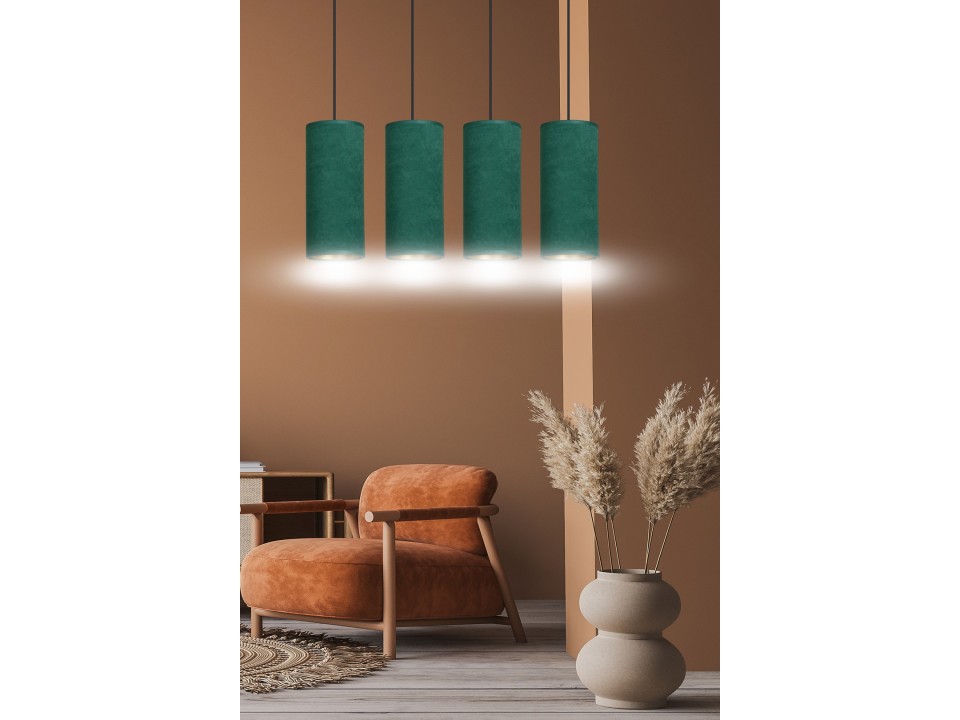 Lampa wisząca BENTE 4 BL GREEN