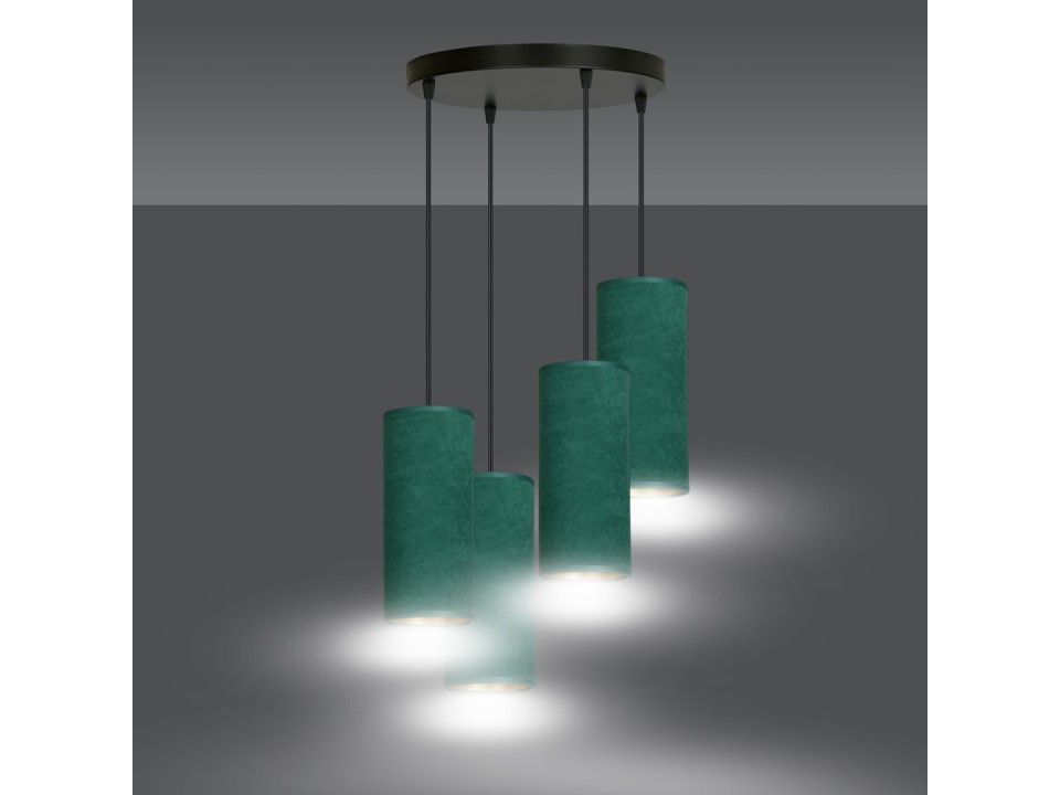 Lampa wisząca BENTE 4 BL PREMIUM GREEN