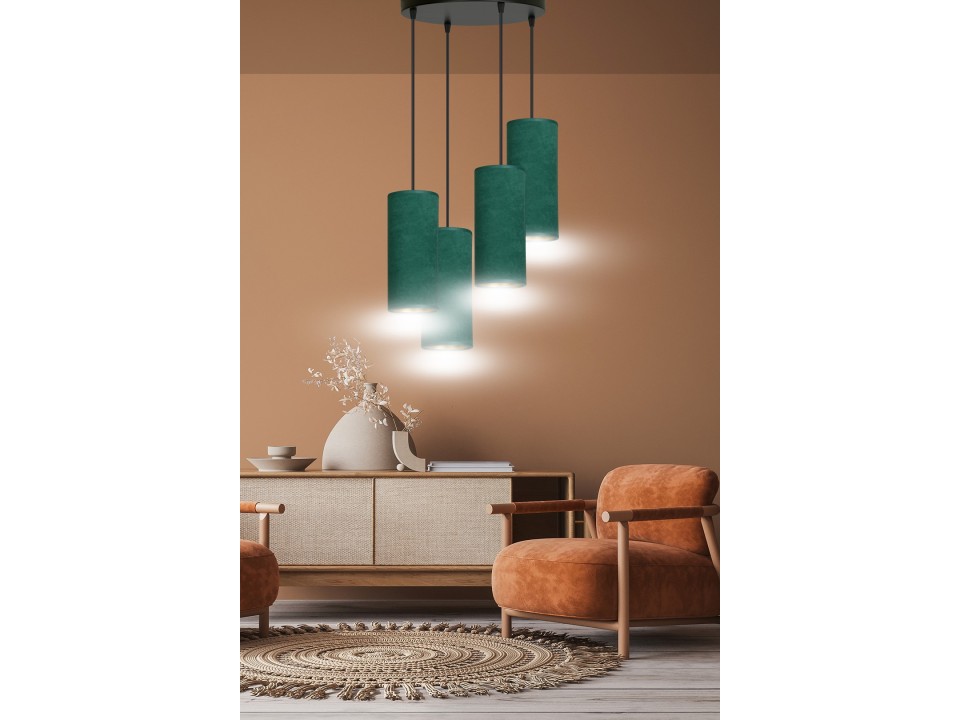 Lampa wisząca BENTE 4 BL PREMIUM GREEN