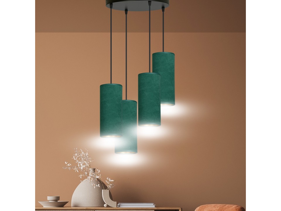 Lampa wisząca BENTE 4 BL PREMIUM GREEN