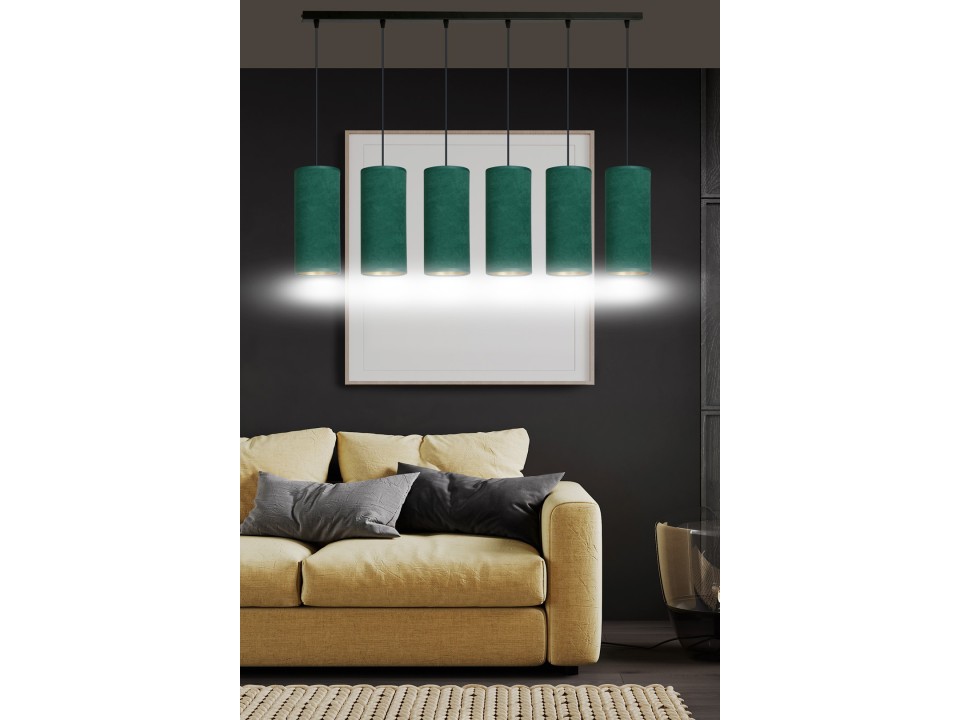 Lampa wisząca BENTE 6 BL GREEN