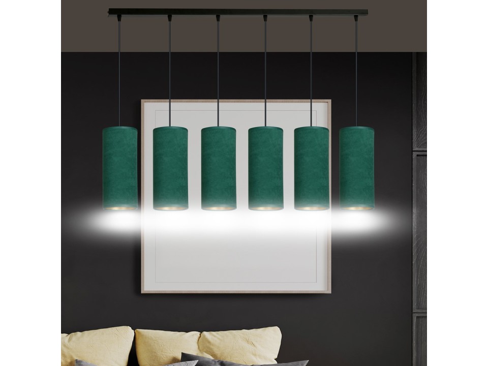 Lampa wisząca BENTE 6 BL GREEN