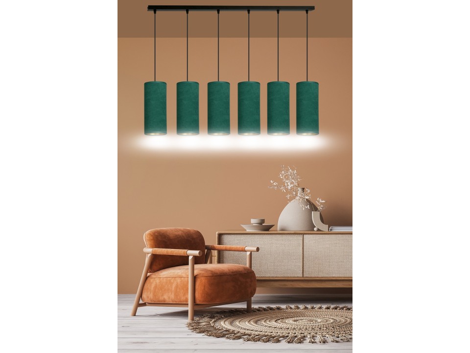 Lampa wisząca BENTE 6 BL GREEN