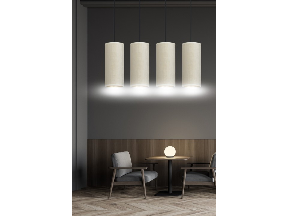 Lampa wisząca BENTE 4 BL WHITE