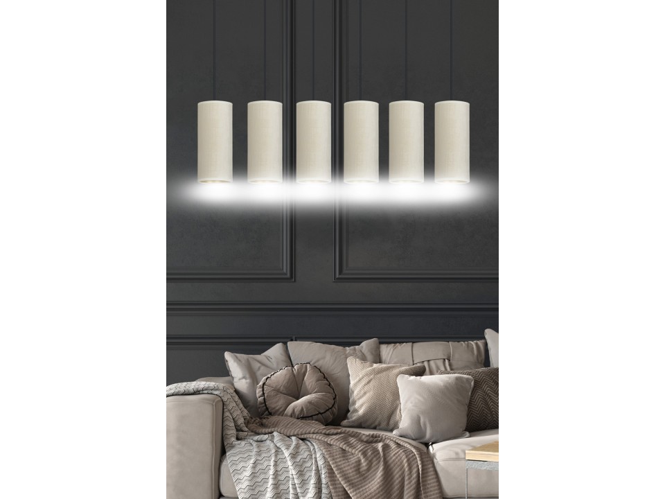 Lampa wisząca BENTE 6 BL WHITE