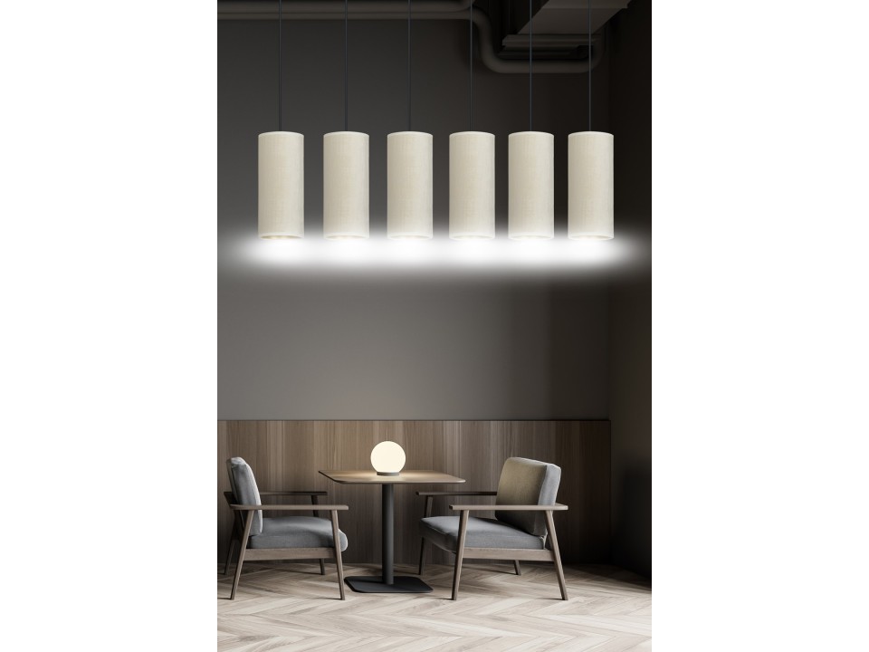 Lampa wisząca BENTE 6 BL WHITE