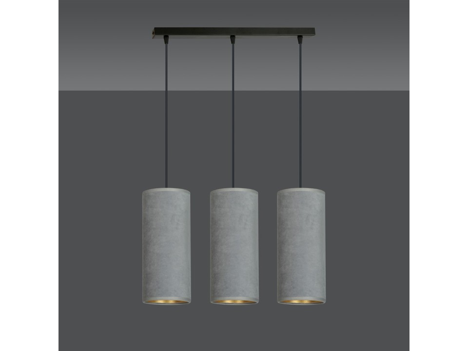 Lampa wisząca BENTE 3 BL GRAY