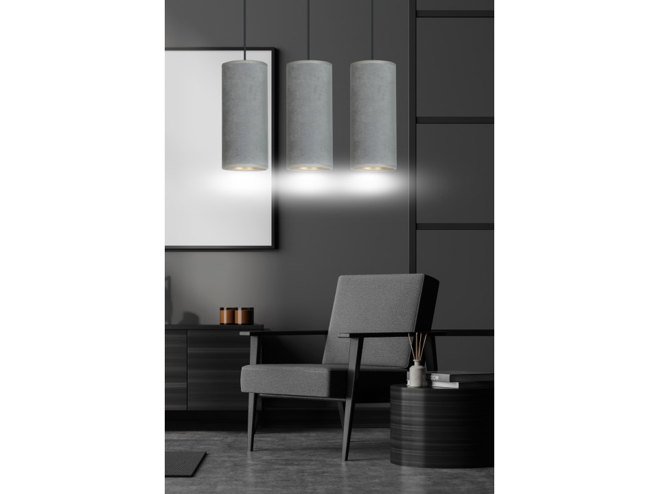 Lampa wisząca BENTE 3 BL GRAY