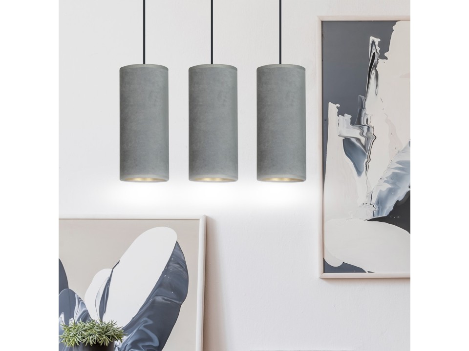 Lampa wisząca BENTE 3 BL GRAY