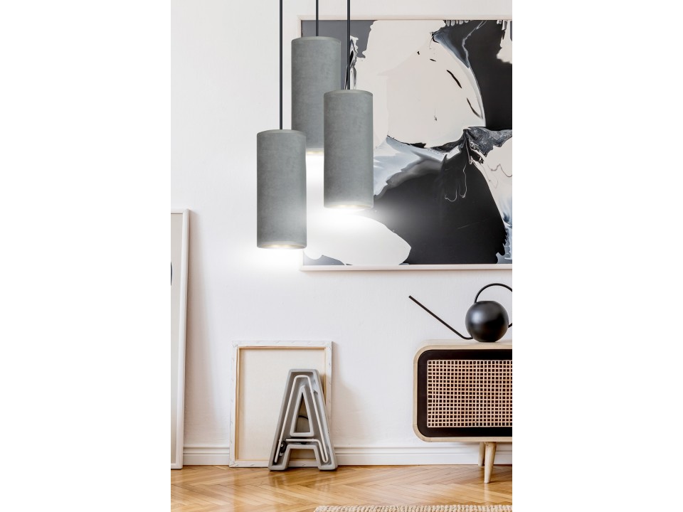 Lampa wisząca BENTE 3 BL PREMIUM GRAY