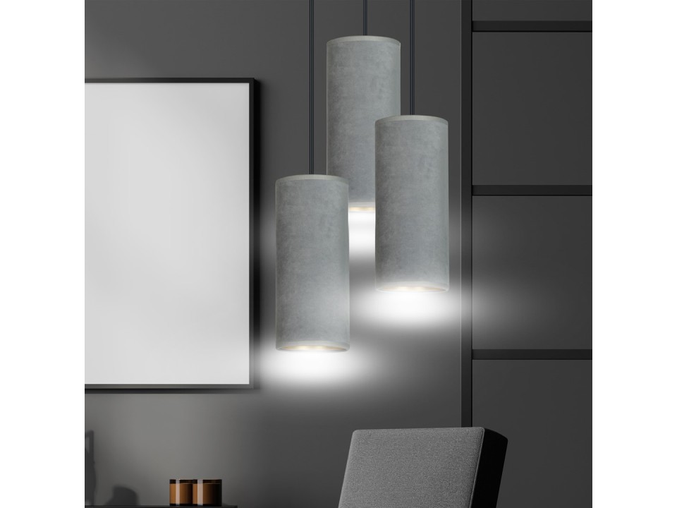 Lampa wisząca BENTE 3 BL PREMIUM GRAY