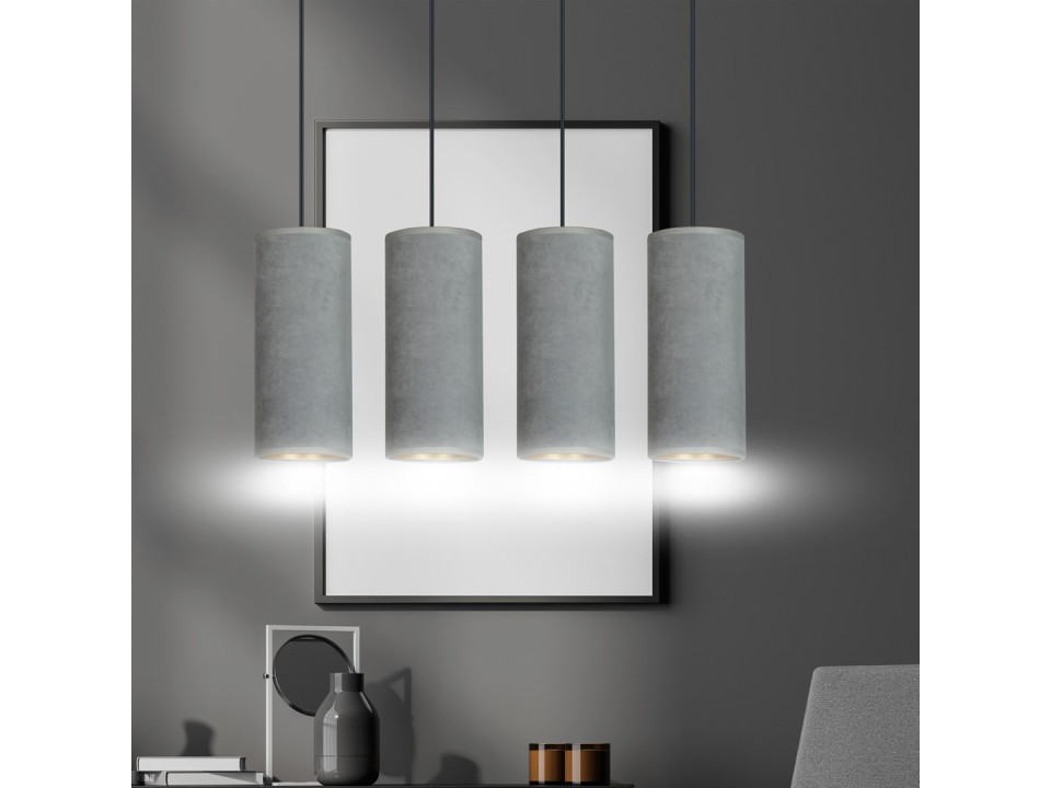 Lampa wisząca BENTE 4 BL GRAY