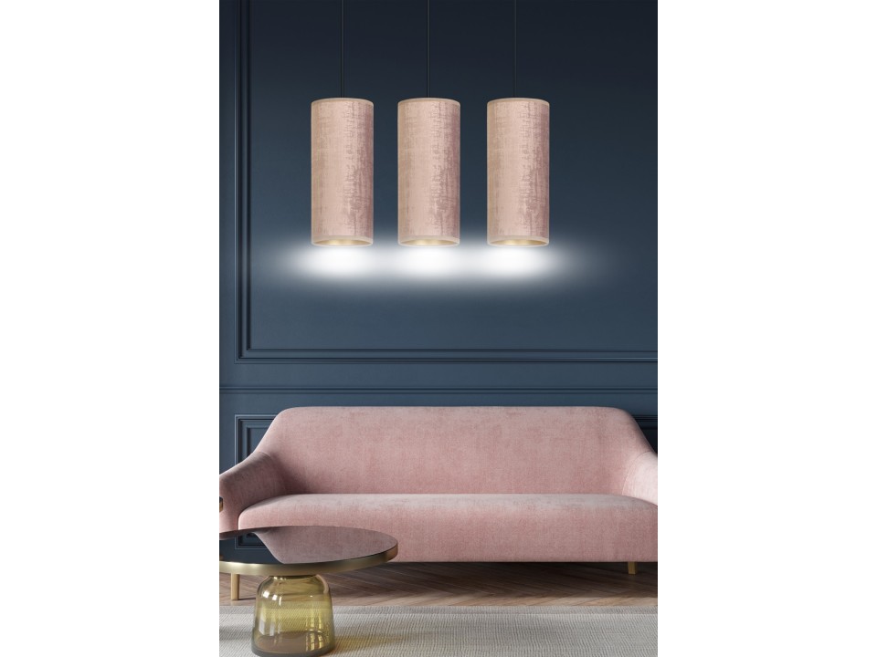 Lampa wisząca BENTE 3 BL ROSE